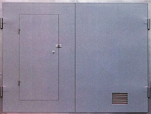 Распашные ворота Commander-5 (Нитроэмаль) - внешняя сторона